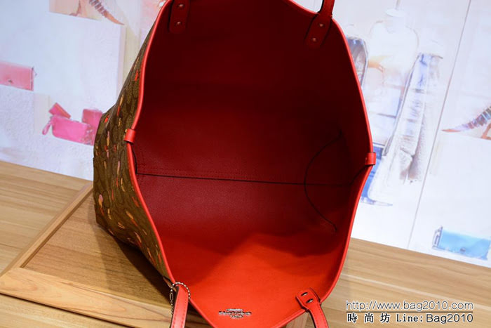 COACH蔻馳 新款 F31389 櫻桃2用子母袋 小化妝包包  Chz1382